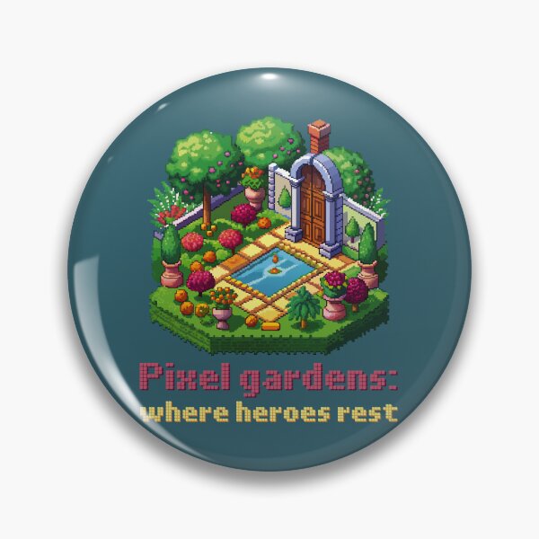 Item preview, Pixel Gardens: Where Heroes Rest designed and sold by Milena R..