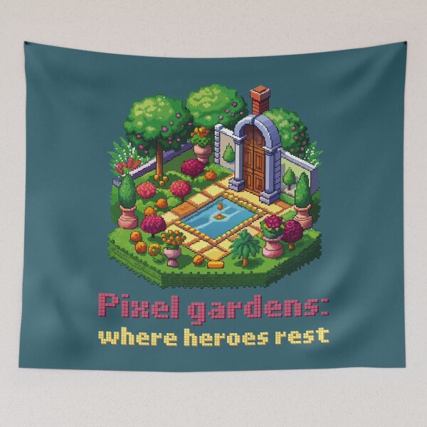 Item preview, Pixel Gardens: Where Heroes Rest designed and sold by Milena R..
