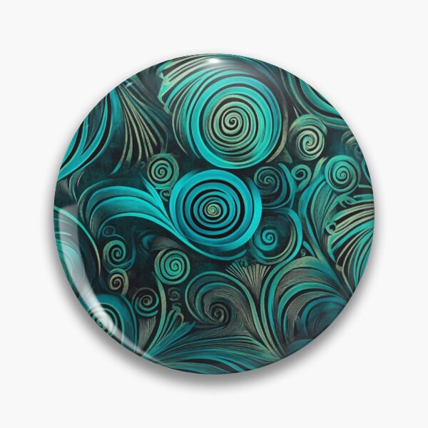 Item preview, New Zealand Paua Māori Pattern Koru Design 349 designed and sold by GrinGalore.