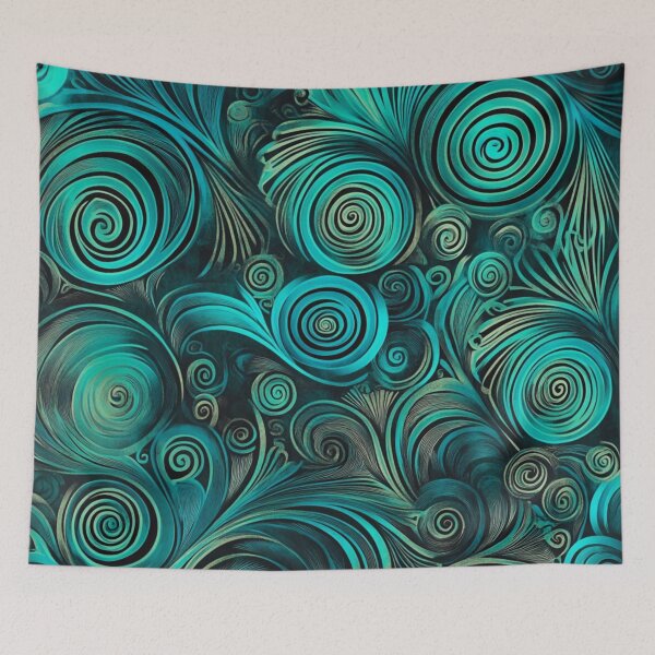 Item preview, New Zealand Paua Māori Pattern Koru Design 349 designed and sold by GrinGalore.