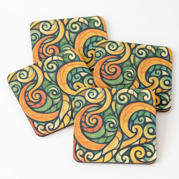 Item preview, New Zealand Paua Māori Pattern Koru Design 350 designed and sold by GrinGalore.