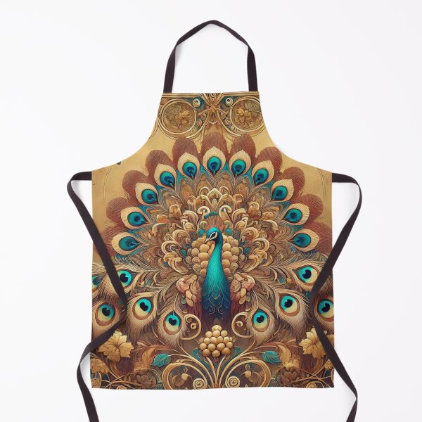 Item preview, Majestic Peacock in Gold Ornament designed and sold by Sigtrix.