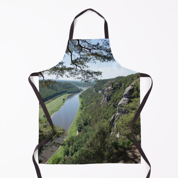 Item preview, Trees, sandstone cliffs and the Elbe valley in Saxon Switzerland designed and sold by Heidemüllerin.