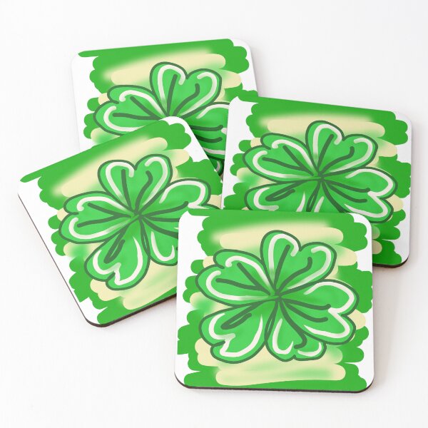 Item preview, clover leaf hand painted lucky leaf St Patrick's Day designed and sold by vibeno1.