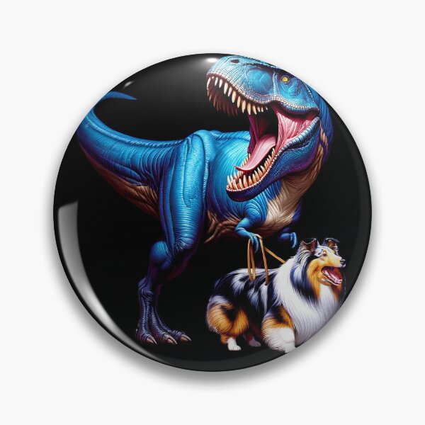 Item preview, Funny Dinosaur Sheltie Walking Dog Lover designed and sold by Kimberley King Art  King Art.