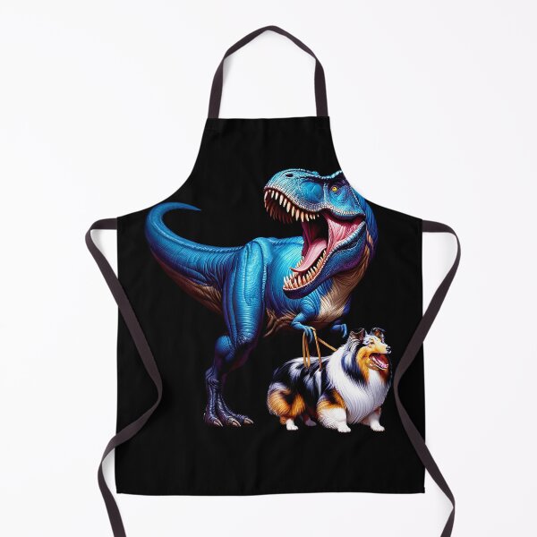 Item preview, Funny Dinosaur Sheltie Walking Dog Lover designed and sold by Kimberley King Art King Art.