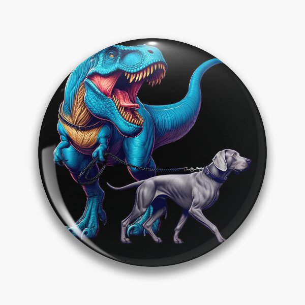 Item preview, Funny Dinosaur Weimaraner Walking Dog Lover designed and sold by Kimberley King Art  King Art.