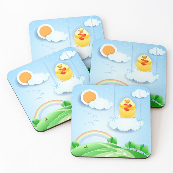 Item preview, Over the Clouds, chick in Love. Paper art designed and sold by LuisaVenturoli.