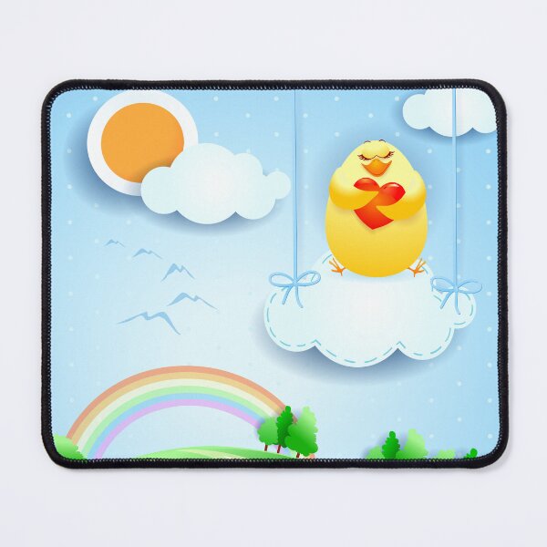 Item preview, Over the Clouds, chick in Love. Paper art designed and sold by LuisaVenturoli.