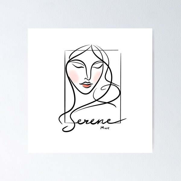 Artikelvorschau, MeMorph Minimalist Line Art Design – Elegante und moderne abstrakte Illustration, ruhige Frauenkunst, Geschenk für Kunstliebhaber, Self-Care-Mode, Muse Girls, digitale Mode entworfen und verkauft von Memorph.
