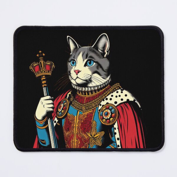 Item preview, Cat in Medieval Noble Attire designed and sold by MixtaGraphics.
