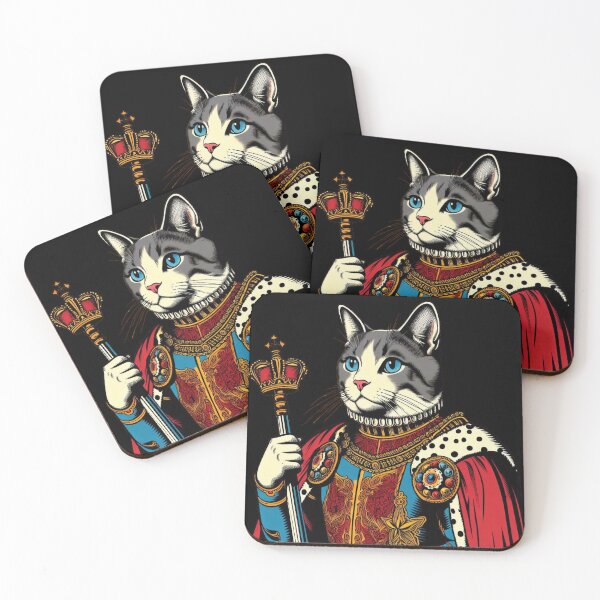 Item preview, Cat in  Medieval Noble Attire designed and sold by MixtaGraphics.