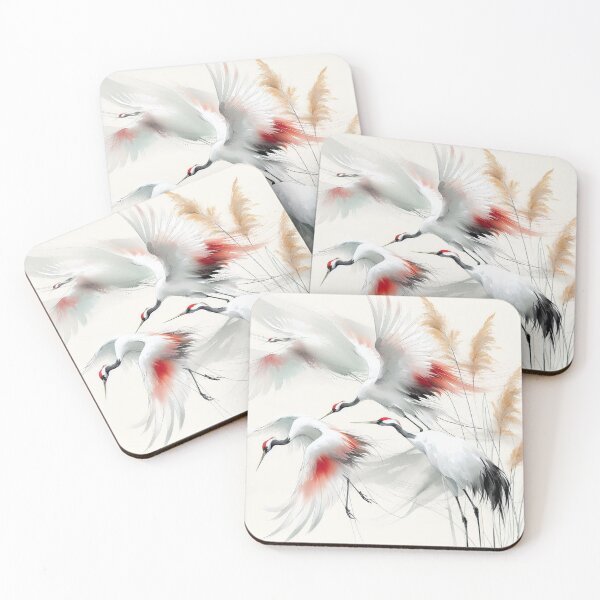 Item preview, Cranes in the Misty Meadow designed and sold by zzz888.