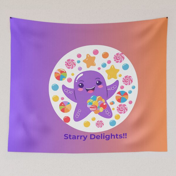 Item preview, Star fish with candies designed and sold by I Dress In Digital (I DID).
