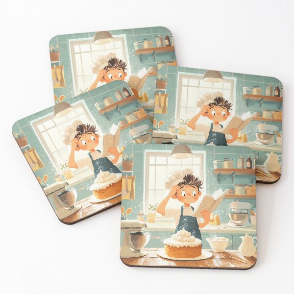 Item preview, The Joyful Baker illustration designed and sold by NelenaArt.