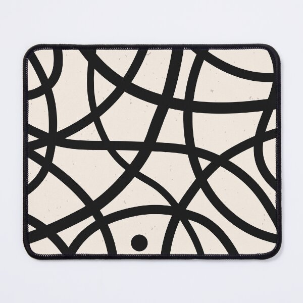 Item preview, Minimalist Black & White Scribble Art Print designed and sold by CaratCo.