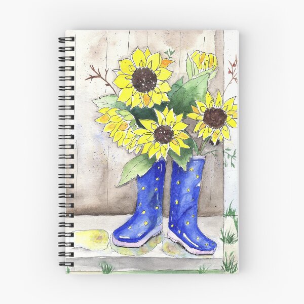Item preview, Sunflowers in Rain Boots designed and sold by Sandra Connelly.