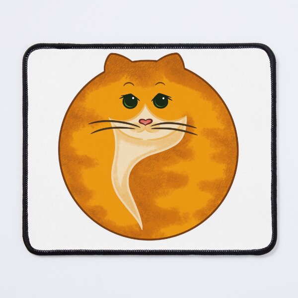 Item preview, Orange cat funny round kitty fluffy sticker designed and sold by RozhmarisArt.
