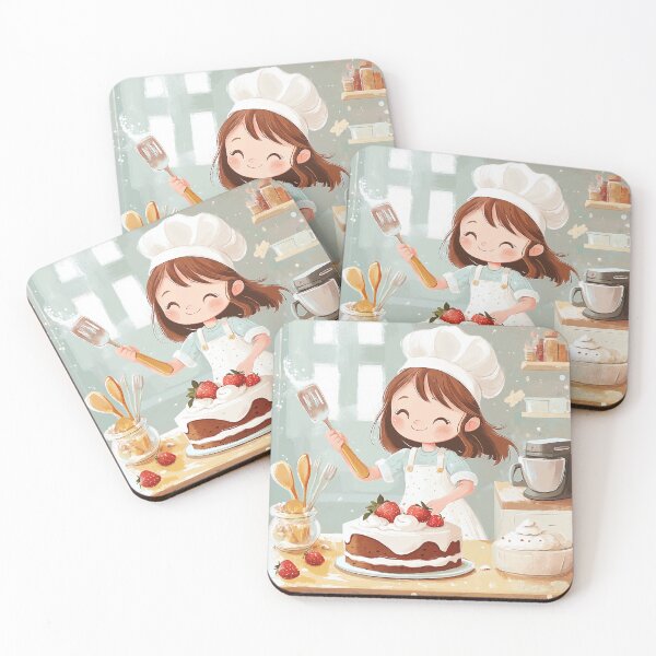 Item preview, Little Chef's Dreams illustration designed and sold by NelenaArt.