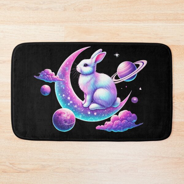 Item preview, Galactic Bunny on the Moon designed and sold by HarriPaloma.