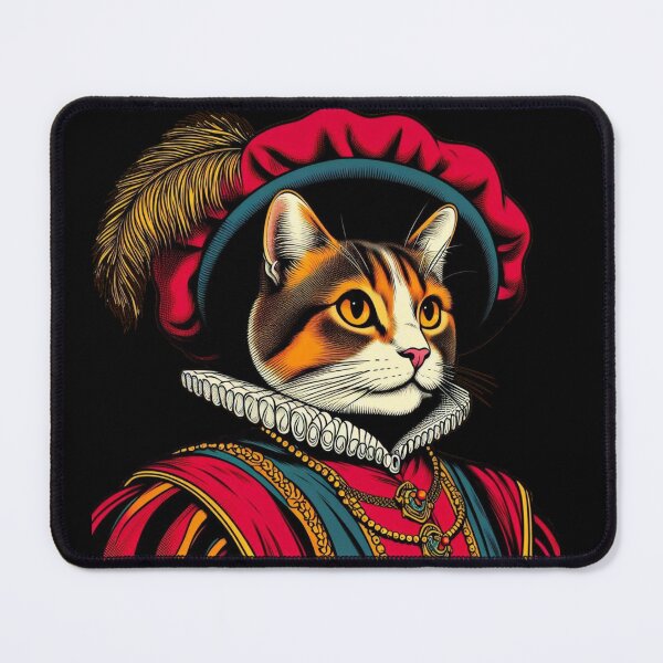 Item preview, Cat in  Medieval Noble Attire designed and sold by MixtaGraphics.