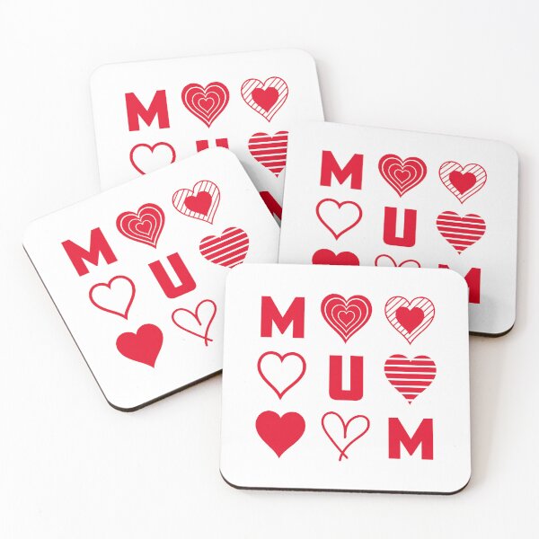 Item preview, Red Hearts Mum designed and sold by PaulSDesign.