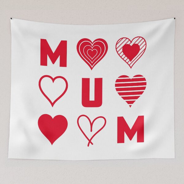 Item preview, Red Hearts Mum designed and sold by PaulSDesign.