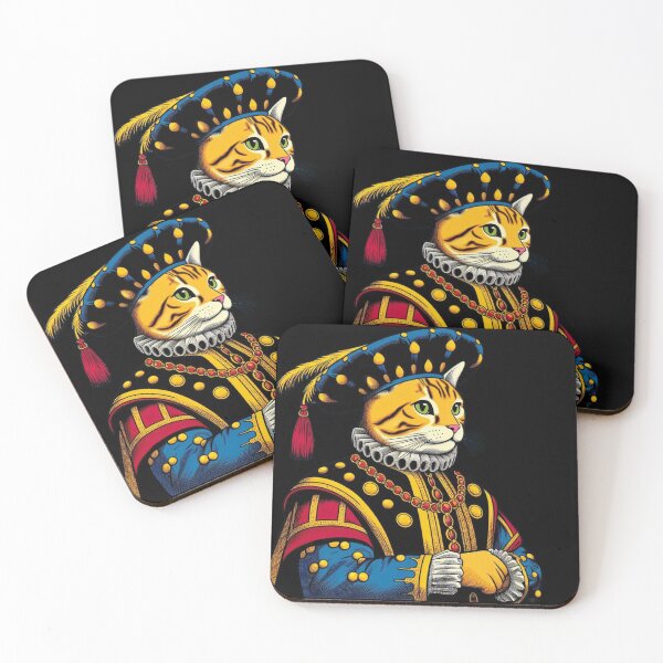 Item preview, Cat in  Medieval Noble Attire designed and sold by MixtaGraphics.