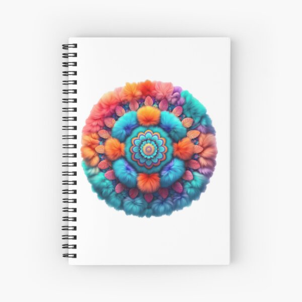 Item preview, Multicolored fluffy mandala sticker  designed and sold by Higher-worlds.