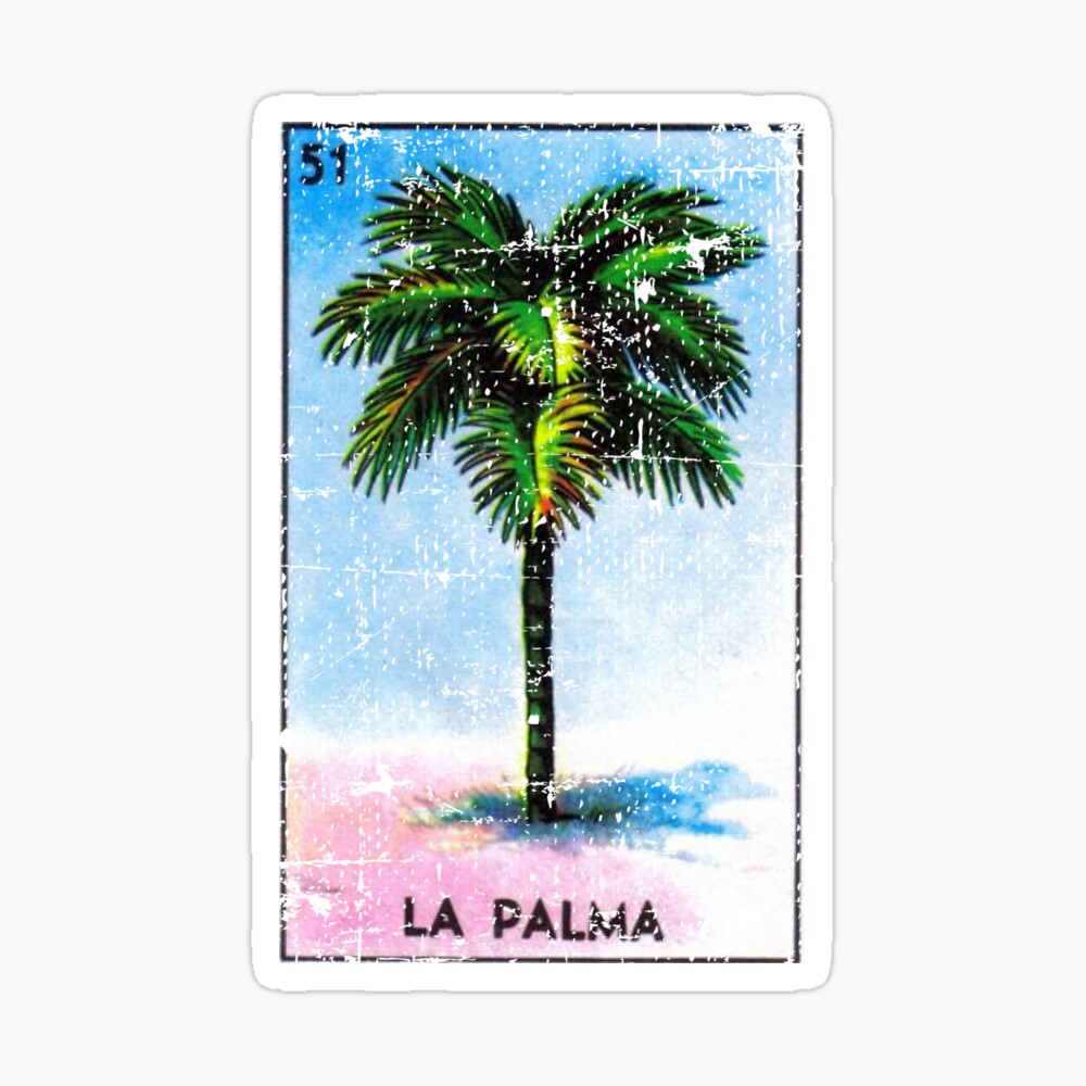 La Palma Card Loteria Shirt Palm Tree Mexican Bingo Tarot La Palma Card Loteria Shirt Palm Tree Mexican Bingo Tarot