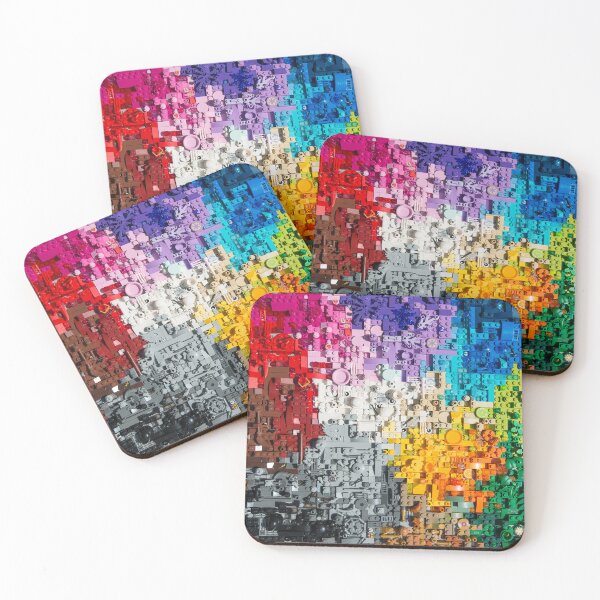 Item preview, Colourful brick art. designed and sold by HanBrickArt.