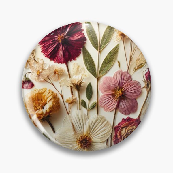 Item preview, Pressed Blooms, Pressed Dried Flowers on White Background designed and sold by JohnnyP-Store.