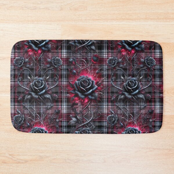 Item preview, Dark Enchantment Plaid: A Gothic Glow of Roses & Thorns designed and sold by Meta2Physical.