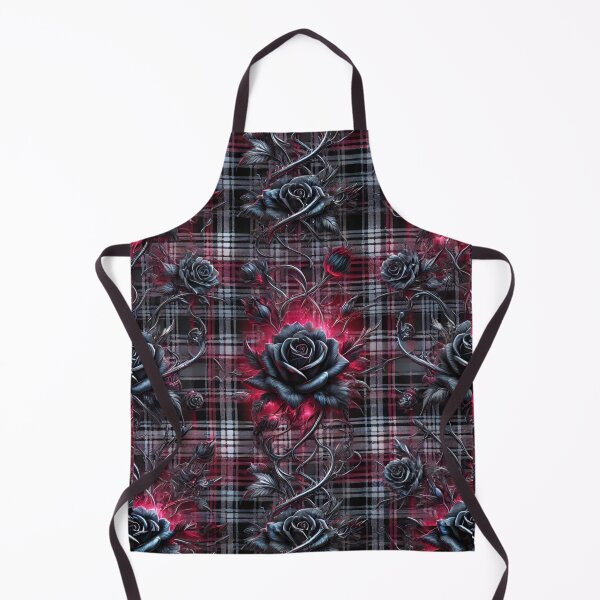 Item preview, Dark Enchantment Plaid: A Gothic Glow of Roses & Thorns designed and sold by Meta2Physical.