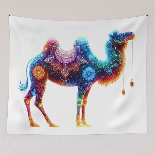 Item preview, Glowing Mandala Camel designed and sold by GloriousArtSKD.