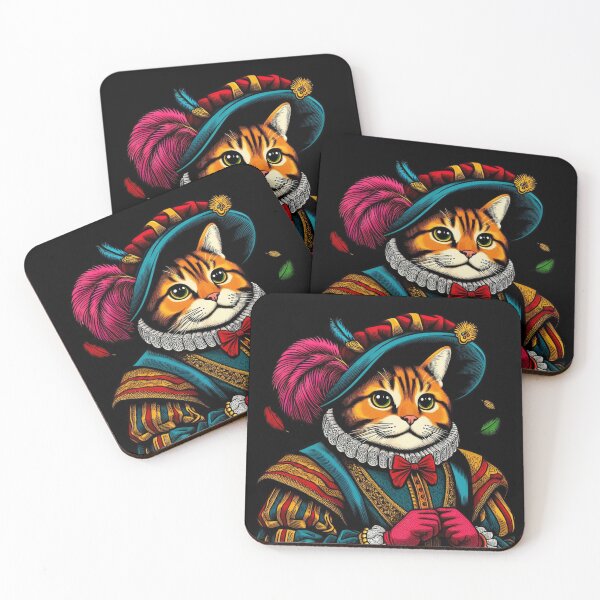 Item preview, Cat in  Medieval Noble Attire designed and sold by MixtaGraphics.