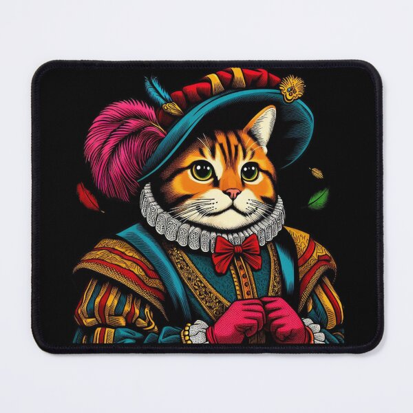 Item preview, Cat in Medieval Noble Attire designed and sold by MixtaGraphics.