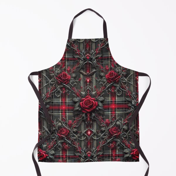 Item preview, Vampire’s Embrace Plaid: A Dark & Blood-Red Gothic Statement designed and sold by Meta2Physical.