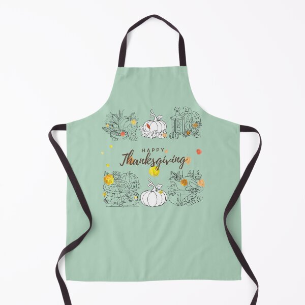 Item preview, Thanksgiving-themed greeting with a central text reading “Happy Thanksgiving.” designed and sold by Wantanadesign.