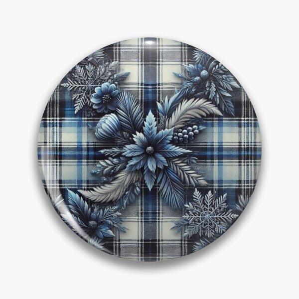 Item preview, Deep Sapphire Plaid: A Midnight Winter Elegance designed and sold by Meta2Physical.