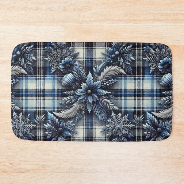 Item preview, Deep Sapphire Plaid: A Midnight Winter Elegance designed and sold by Meta2Physical.
