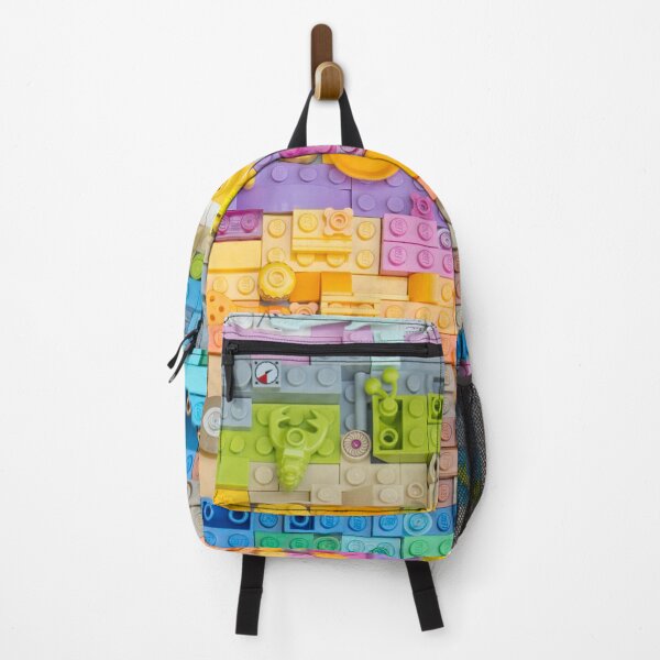 Item preview, Brick art, pastel colours, horizontal pinks, blues and yellows. designed and sold by HanBrickArt.