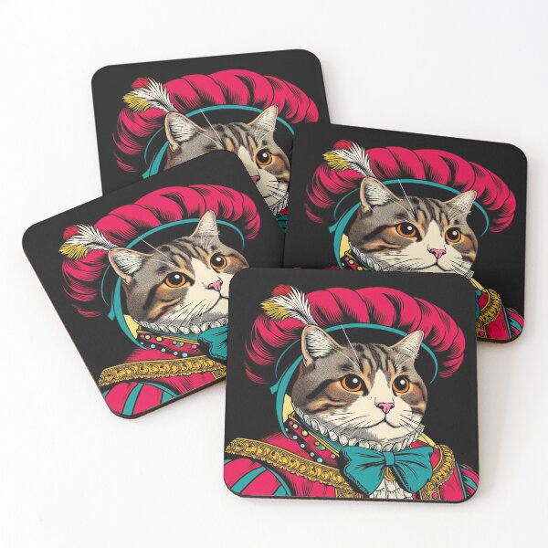 Item preview, Cat in  Medieval Noble Attire designed and sold by MixtaGraphics.