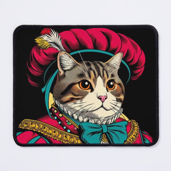 Item preview, Cat in Medieval Noble Attire designed and sold by MixtaGraphics.