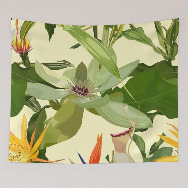 Item preview, Seamless floral pattern with tropical magnolia flowers background.  designed and sold by MatyKotiv.
