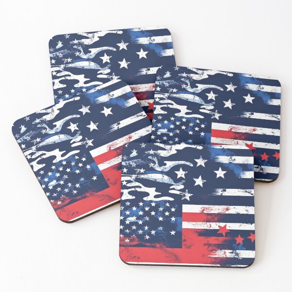 Artikelvorschau, Vintage Camouflage USA Vintage Flagge Patriotischer Entwurf entworfen und verkauft von CamouflageLab.