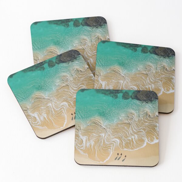 Item preview,  turquoise ocean meeting golden sand,  designed and sold by MystiS.