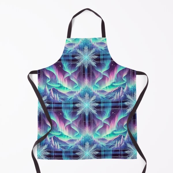 Item preview, Aurora Borealis Plaid: A Celestial Winter Glow designed and sold by Meta2Physical.