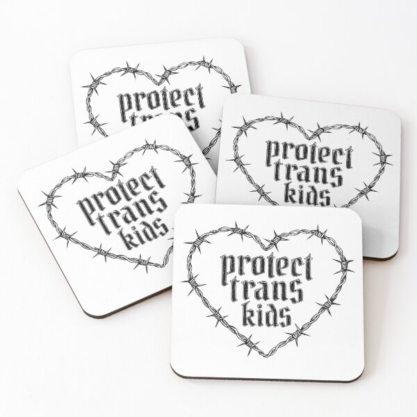 Item preview, Protect Trans Kids - Barbed Wire Heart (Black Variant) designed and sold by darkwonderbrand.