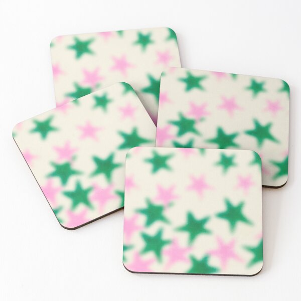 Item preview, Hazy soft focus pink and green stars designed and sold by SJAPhoto.